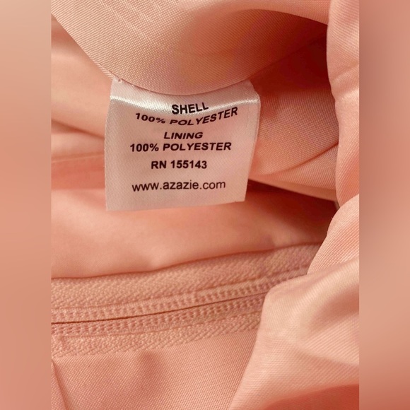 NEW WITH TAG! Azazie Amani A-line cut chiffon, pleated halter neckline A0 - Picture 6 of 9